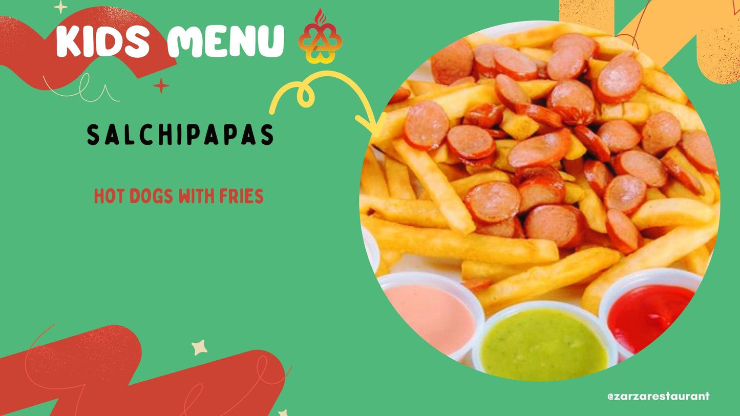 SALCHIPAPAS - SALCHICHAS Y PATATAS FRITAS