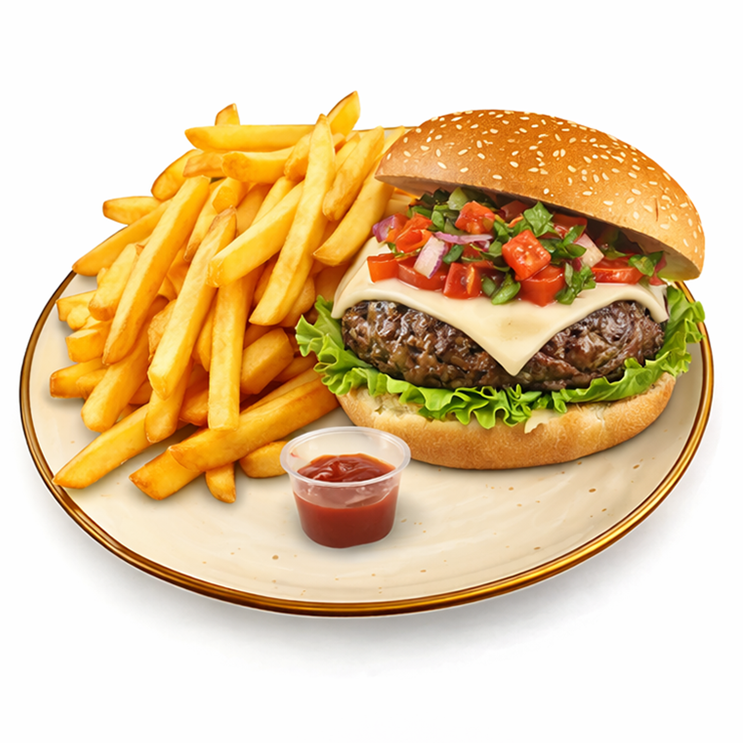 HAMBURGUESA A LA PARRILLA